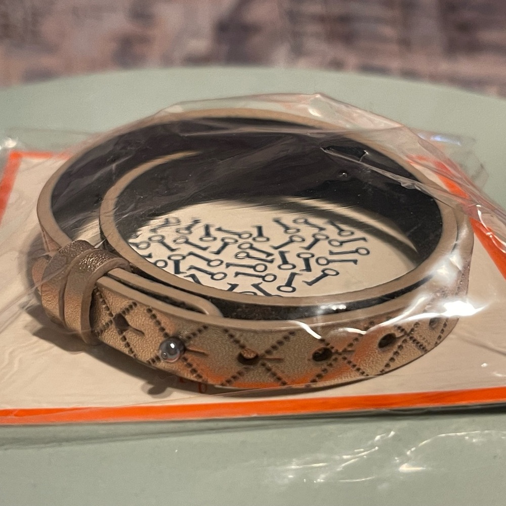 KEEP Collective Rose Gold and Black Quilted Band